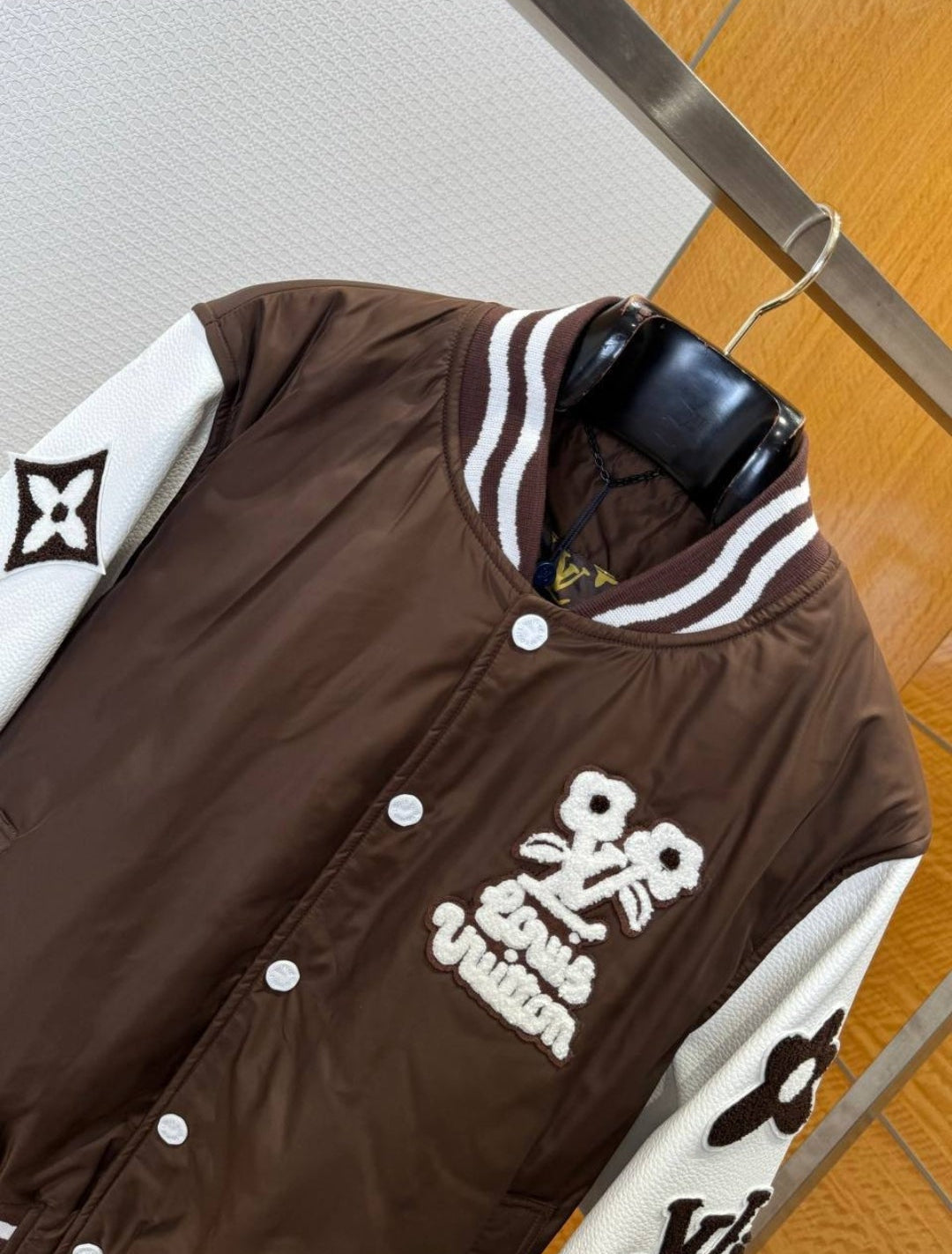 LV x Tyler The Creater Embroidered Varsity Jacket