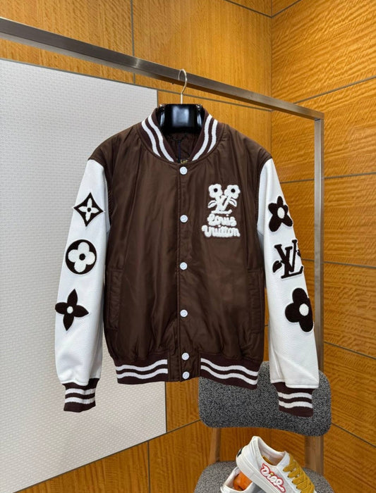LV x Tyler The Creater Embroidered Varsity Jacket
