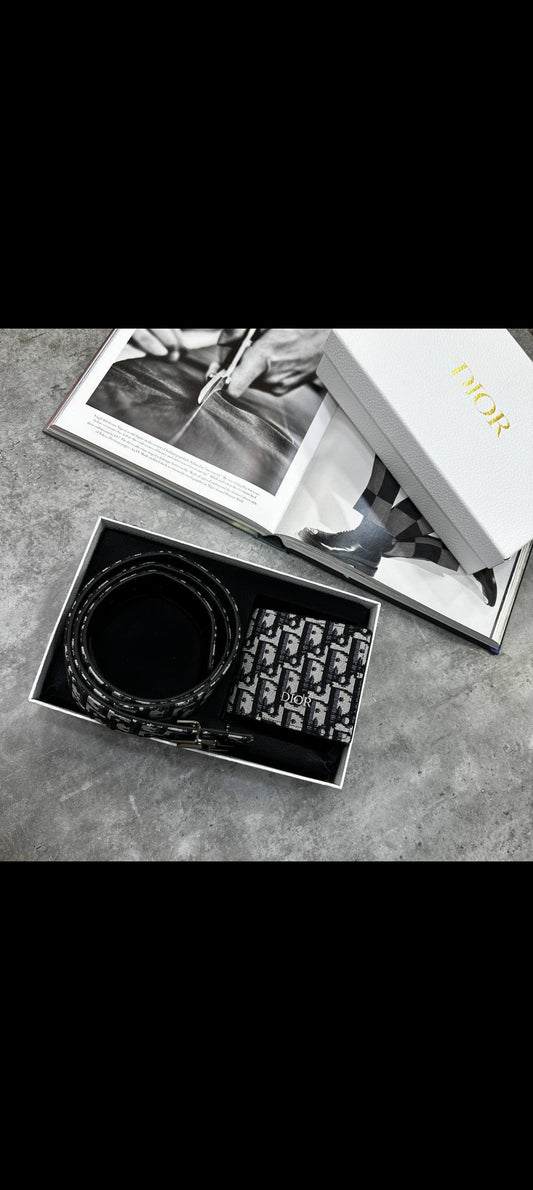 Dior Wallet & Belt Gift Set